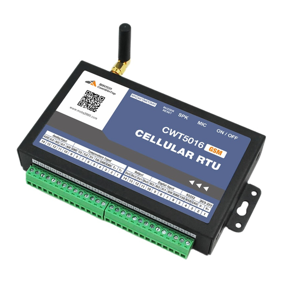 User Manuals: CWT 5016 Temperature Data Logger