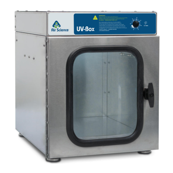 Air Science UV-Box UVB-15 User's Operation Manual