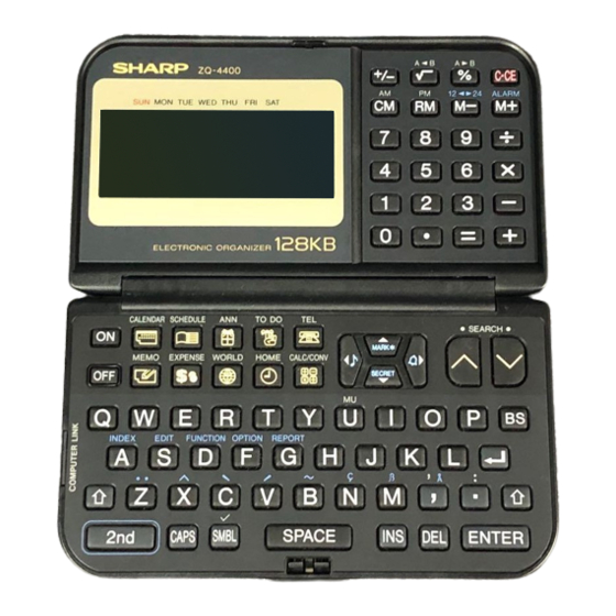 Sharp ZQ-4400 Service Manual