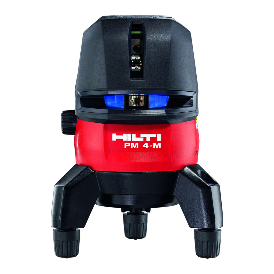 Hilti PM 4-M Operating Instructions Manual