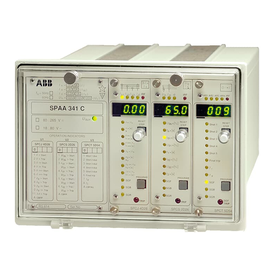 ABB SPAA 341 C /E351 User Manual