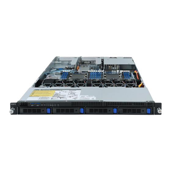 Gigabyte R161-340 Rack Server Manuals