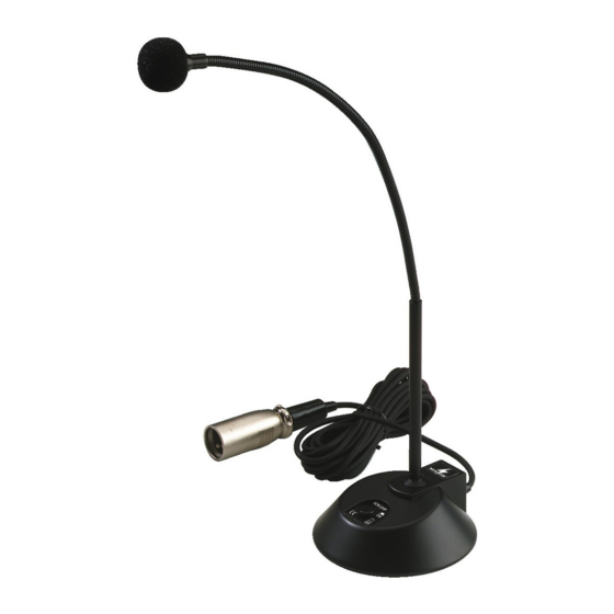 Monacor ECM-310P Quick Manual