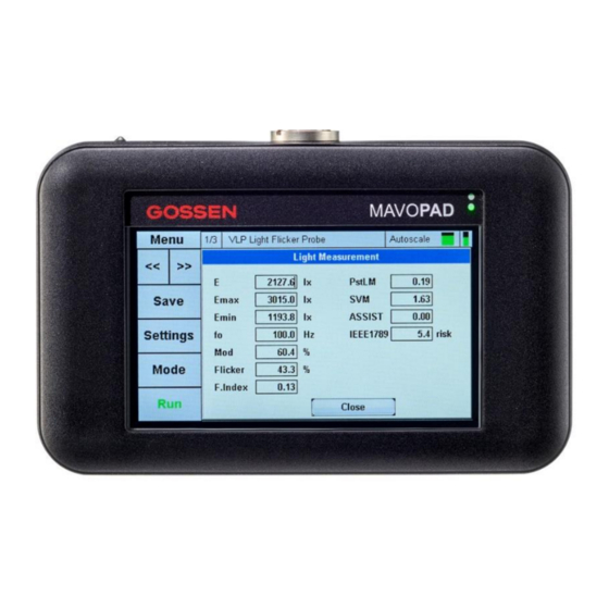 Gossen MetraWatt MAVOPAD Operating Instructions Manual