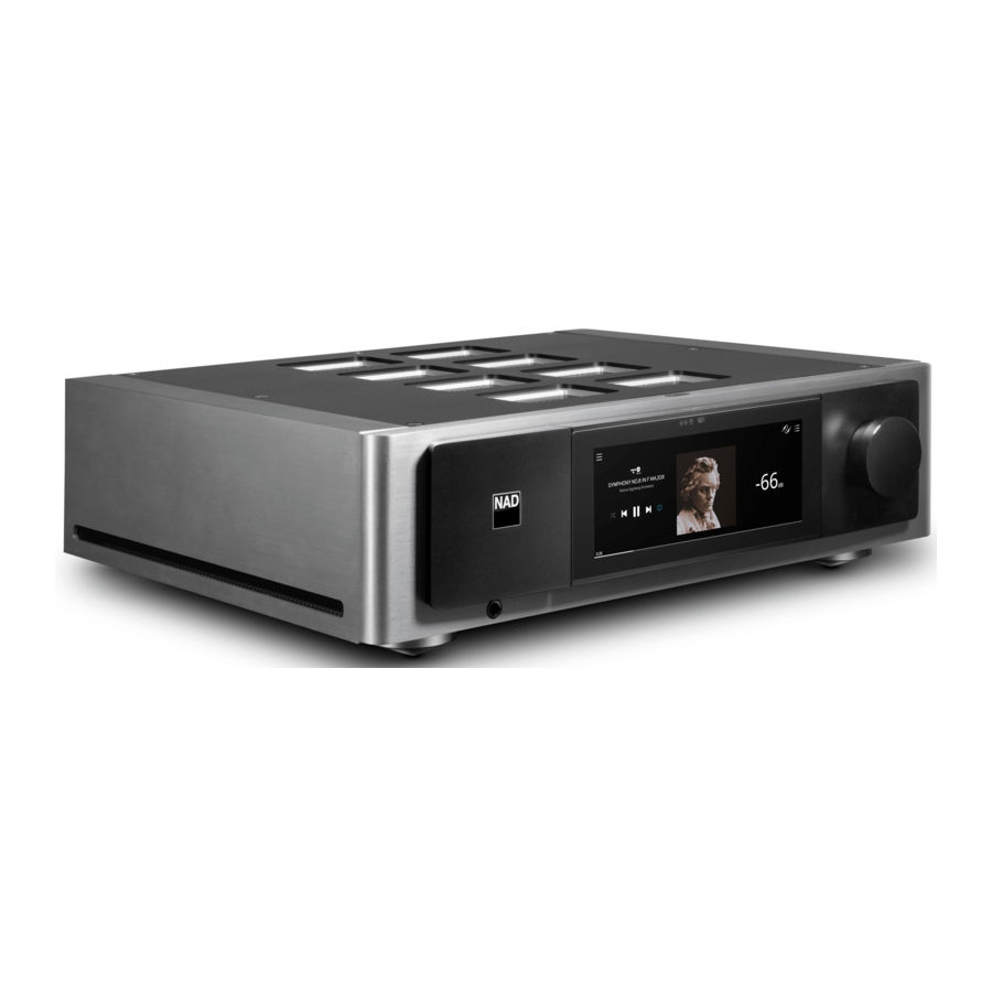 NAD M33 - BluOS Streaming DAC Amplifier Manual