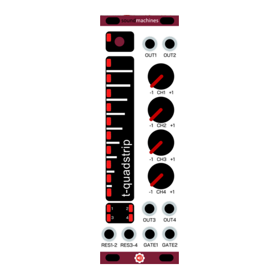 Soundmachines t-quadstrip Manual