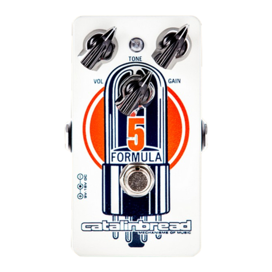 Catalinbread Formula No. 5 User Manual