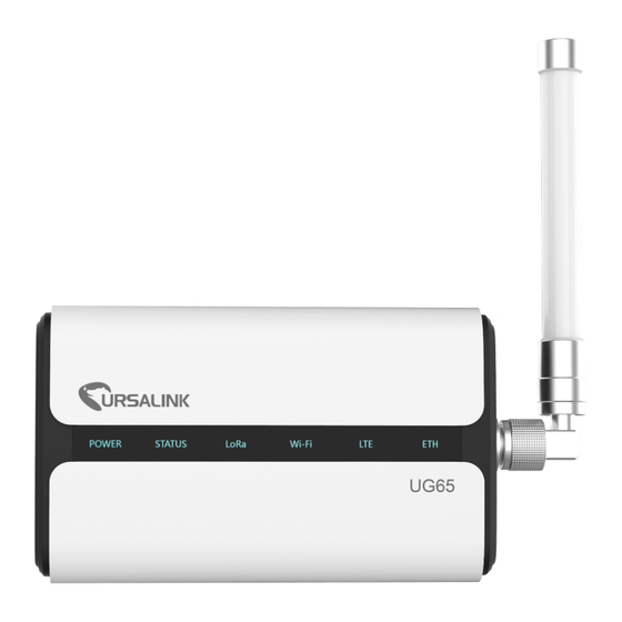 Ursalink UG65 Quick Start Manual
