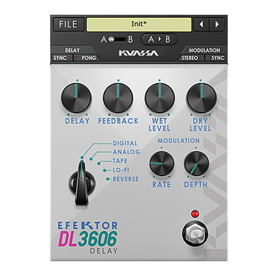 Kuassa EFEKTOR DL3606 DELAY User Manual
