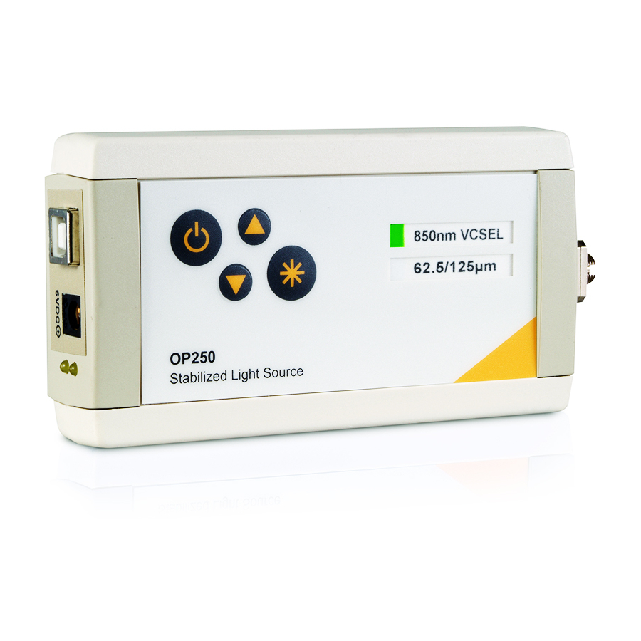 OptoTest OP250 Short Instructions