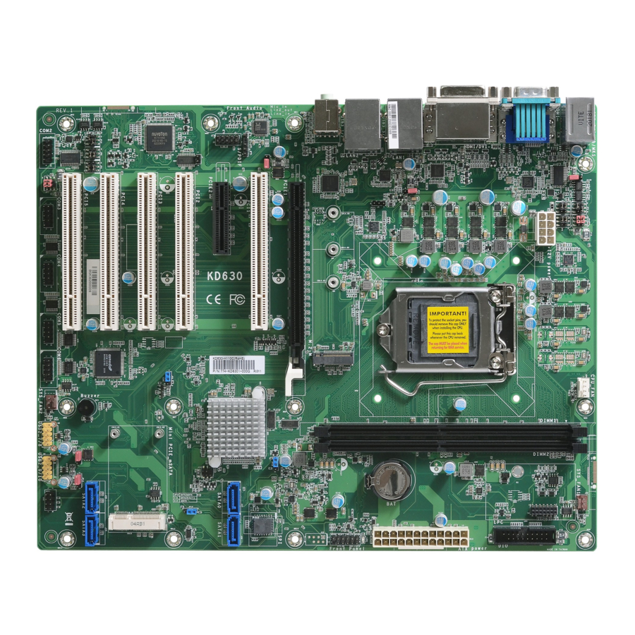 DFI KD630-H110 User Manual
