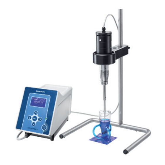 BANDELIN SONOPULS HD 4050 Operating Instructions Manual