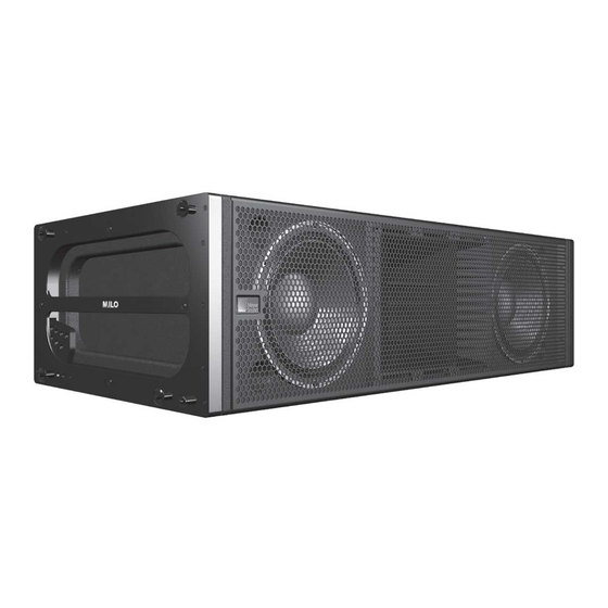 Meyer Sound MILO 60 Operating Instructions Addendum