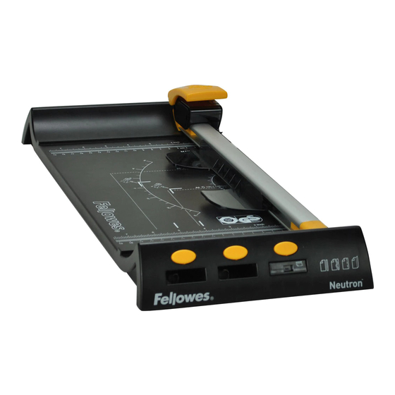 Fellowes SafeCut Neutron A4 Quick Start Manual