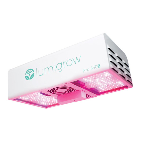 LumiGrow smartPAR Pro 650e Installation & Quick Start Manual
