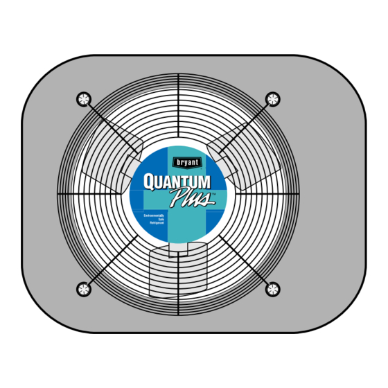 Bryant Quantum Plus CENTRAL AIR CONDITIONER User's Information Manual