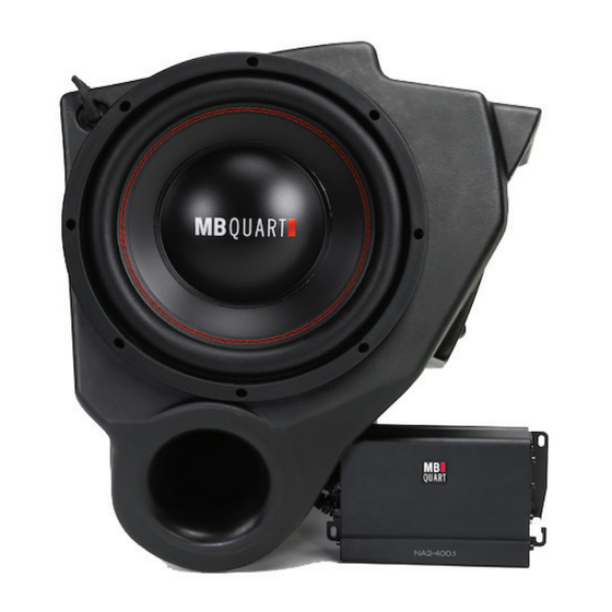 MB QUART  MBQR-SUB-2 Installation Manual