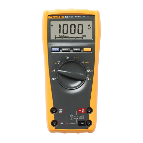 Fluke 175 User Manual