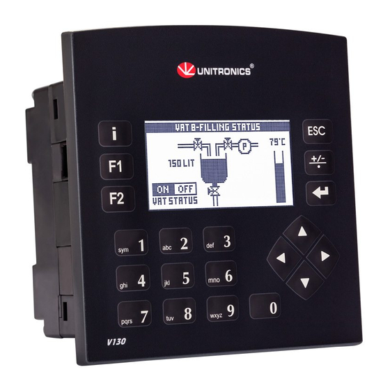 Unitronics Vision OPLC V130 Installation Manual