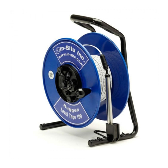 In-situ Water Level Tape 100 Instruction Sheet
