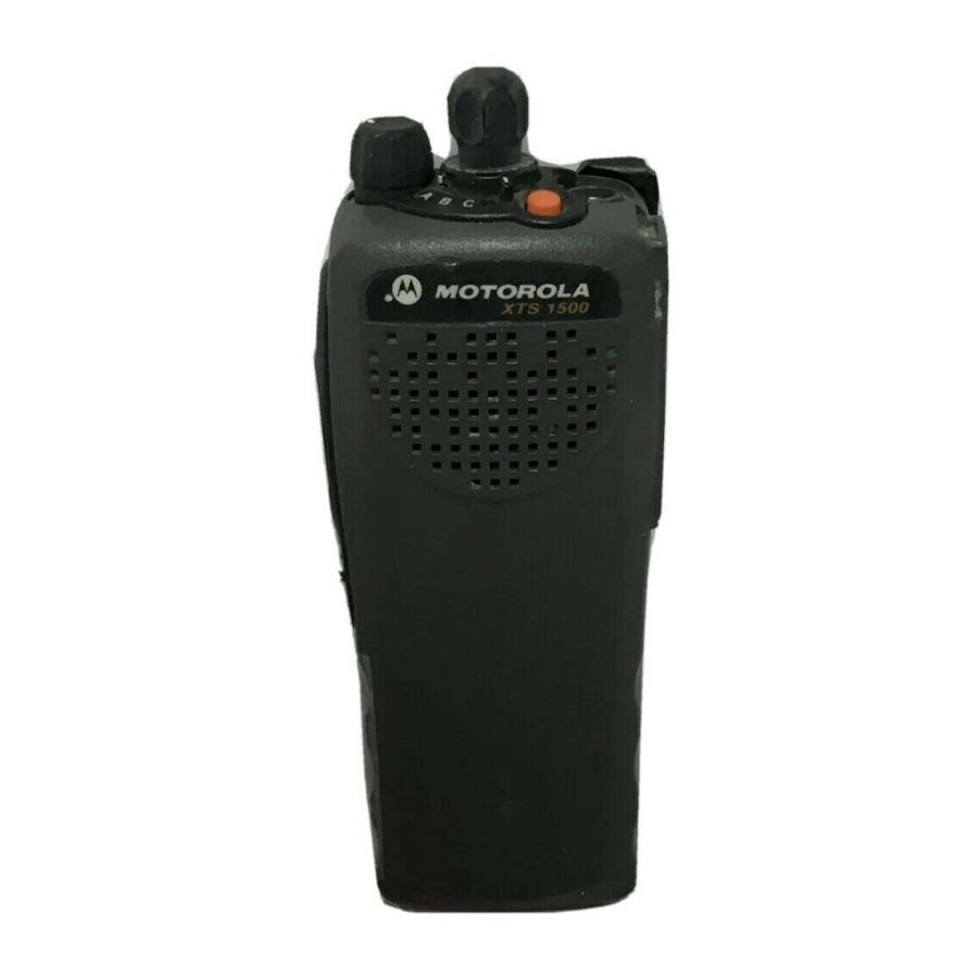 Motorola XTS1500 Manual