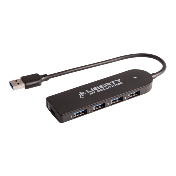 LIBERTY AV SOLUTIONS DigitaLinx DL-4USB-HUBP Quick Manual