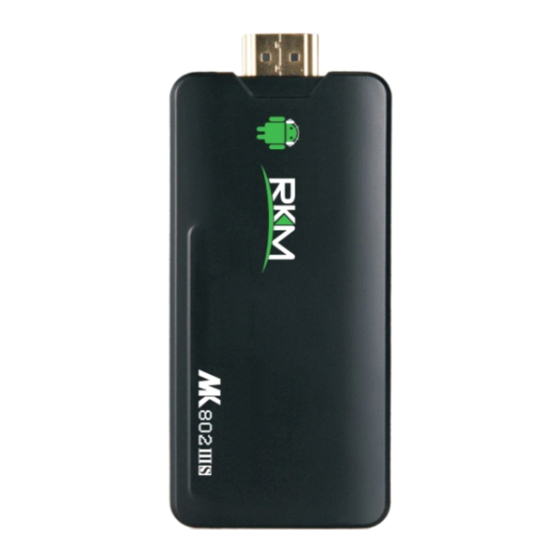 RKM MK802 IIIS User Manual