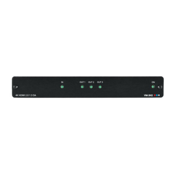 Kramer VM-3H2 Quick Start Manual