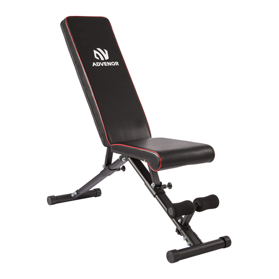 ADVENOR WEIGHT BENCH Assembly & Operation Manual