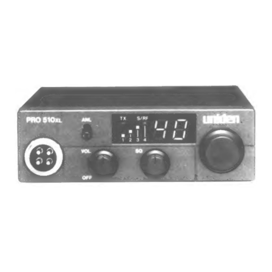 Uniden PRO510XL User Manual