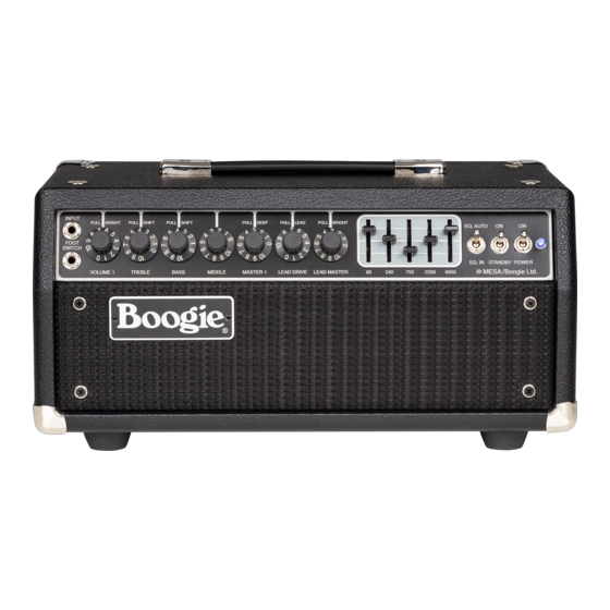 Mesa/Boogie MARK IIC+ Owner's Manual