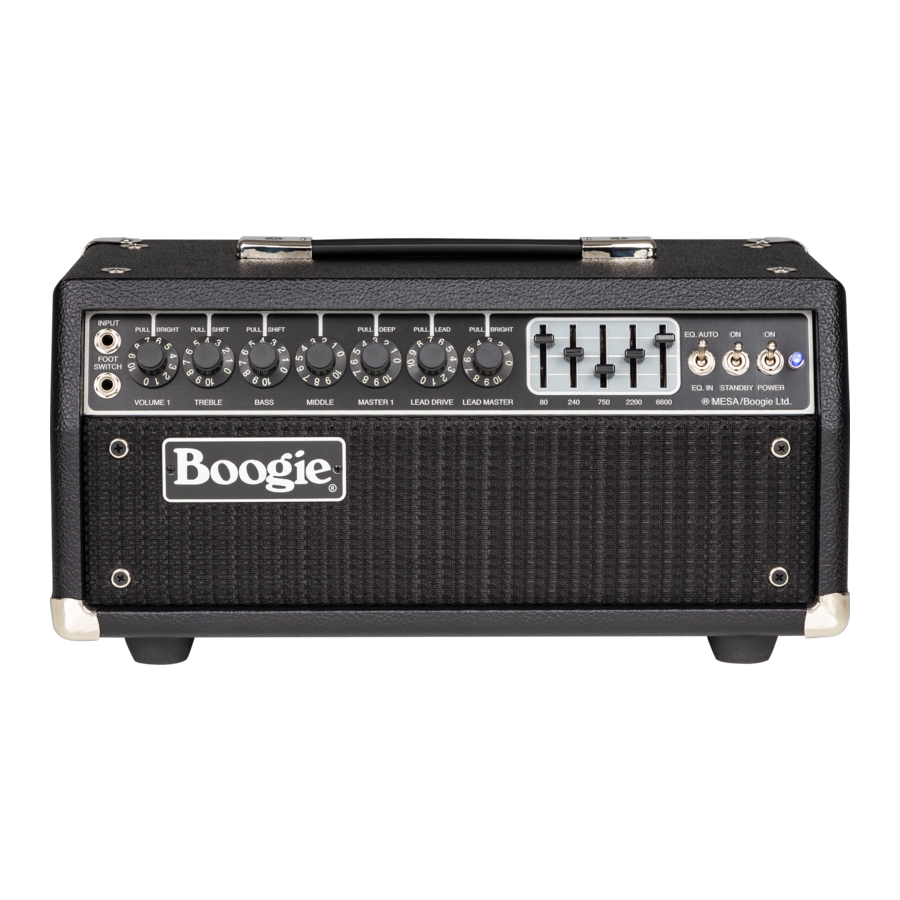 Mesa/Boogie MARK IIC+ Manual