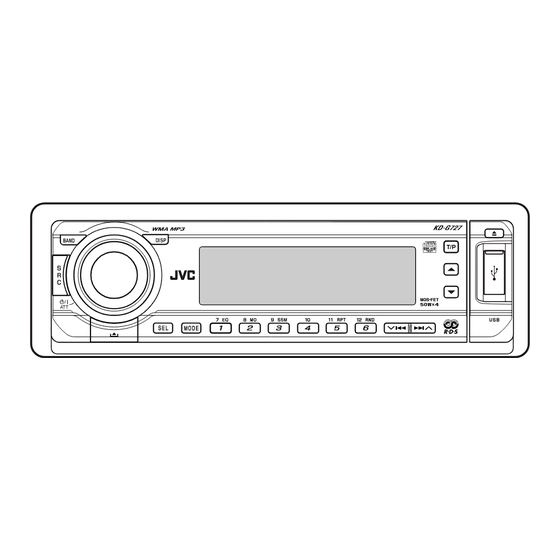 JVC CD Receiver KD-G727 Instructions Manual