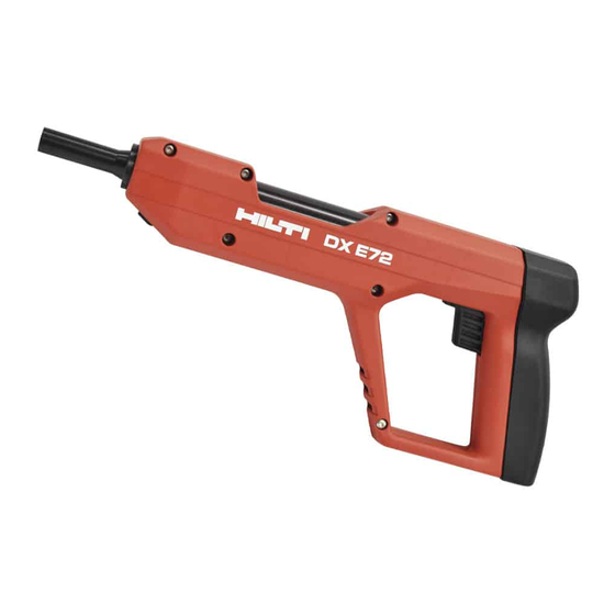 Hilti DX E?72 Operating Instructions Manual