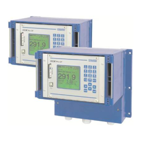 Nivus OCM PRO CF Instruction Manual