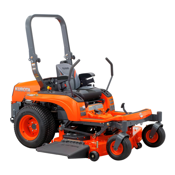Kubota ZG227A Operator's Manual