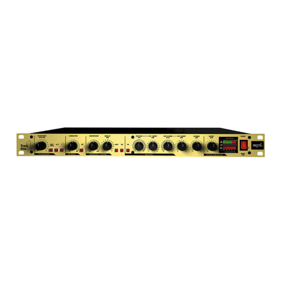 SPL Track One 2058 Manual