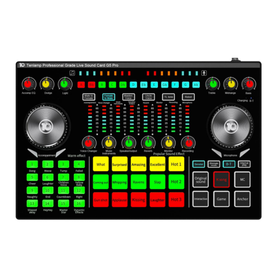 tenlamp G5 Pro User Manual