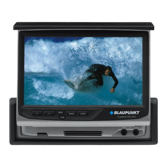 Blaupunkt TV-MONITOR wide vision TravelPilot DX Operating Instructions Manual