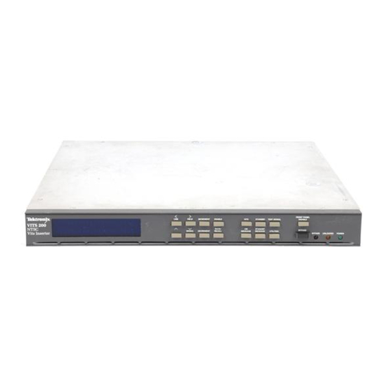 Tektronix VITS 200 Instruction Manual