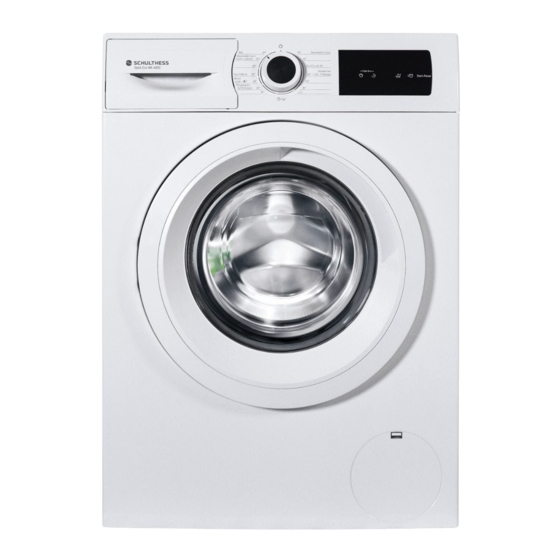 Schulthess SPIRIT ECO WA 4850 User Manual And Installation Instructions