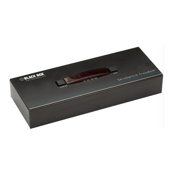 Black Box ServSwitch Freedom Installation Manual