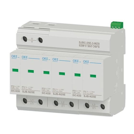 OEZ SJBC-25E-3-MZS Instructions For Use Manual