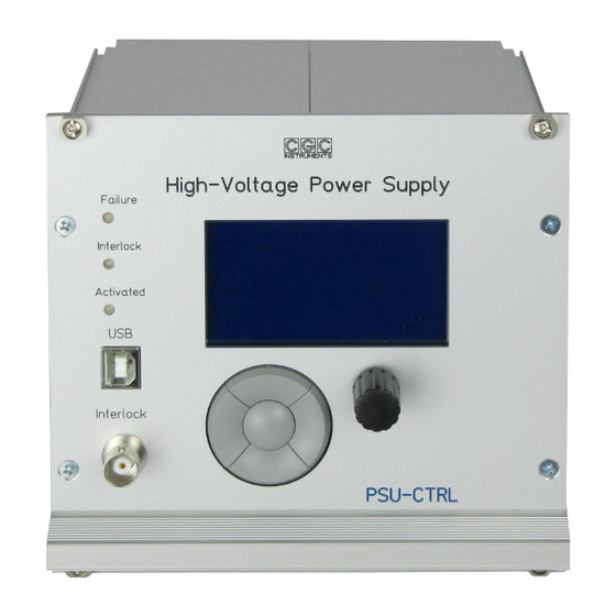 User Manuals: CGC PSU-CTRL-2D Double Power Controller