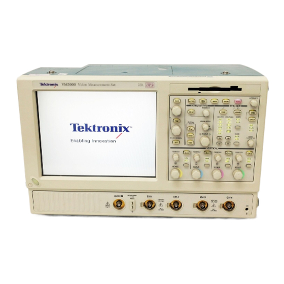 Tektronix VM5000 Quick Start User Manual