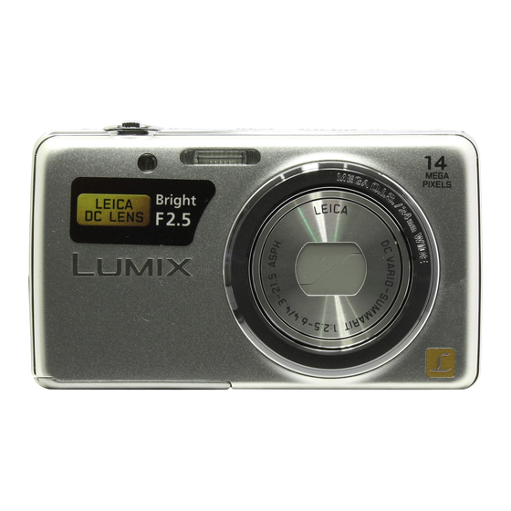 Panasonic Lumix DMC-FS40 Basic Operating Instructions Manual