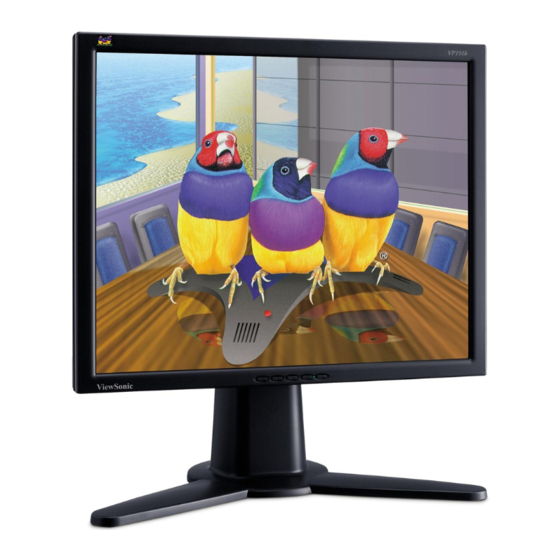 ViewSonic VP191b-1 Service Manual
