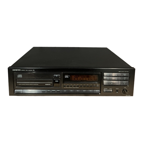 Onkyo DX-C500 Service Manual
