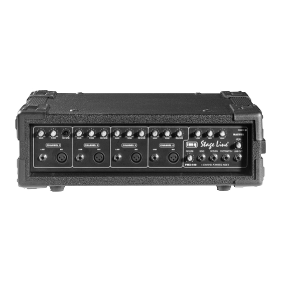 IMG STAGE LINE PMX-100 Instruction Manual
