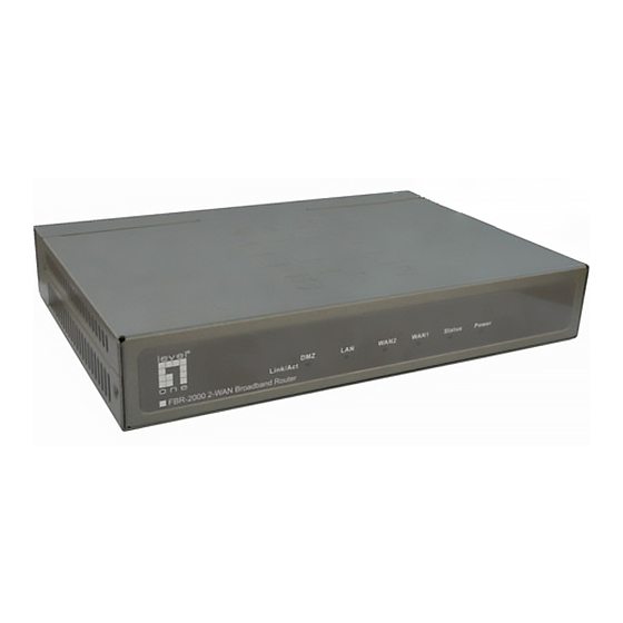 LevelOne FBR-2000 Manuals